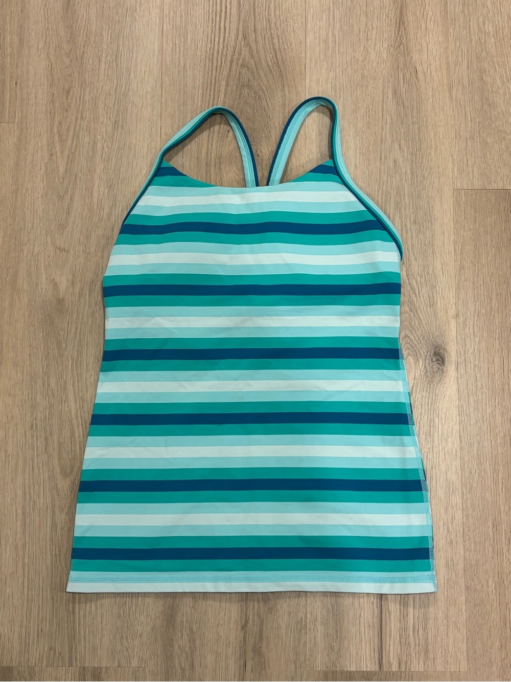 lululemon athletica Womenβs Striped Tank Top - Teal & Aqua